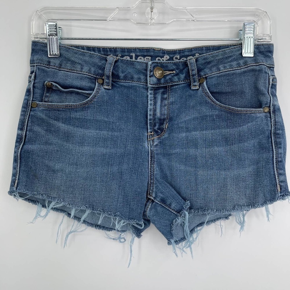 Articles of Society low rise cut off jean short